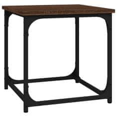 Vidaxl Príručný stolík hnedý dub 40x40x40 cm spracované drevo