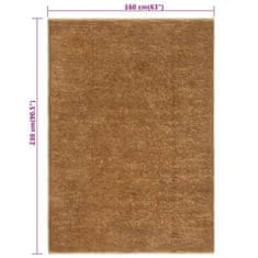 Petromila vidaXL Ručne vyrobený koberec všívaný 160x230 cm juta a bavlna