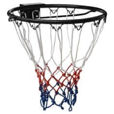 Vidaxl Basketbalový kôš čierny 39 cm oceľ
