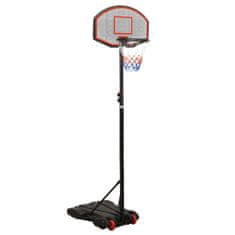Vidaxl Basketbalový stojan čierny 216-250 cm polyetén