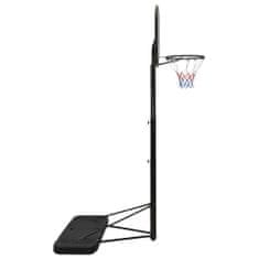 Vidaxl Basketbalový stojan čierny 258-363 cm polyetén