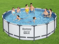 Bestway 488x122cm 10v1 stojan na bazén sivý 5612Z