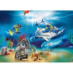 Playmobil Adventný kalendár , Policajní potápači | 77 dielikov | 70776