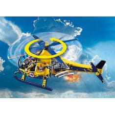 Playmobil Helikoptéra s filmovou posádkou , Vzdušná kaskaderská show, 36 dielikov, 70833