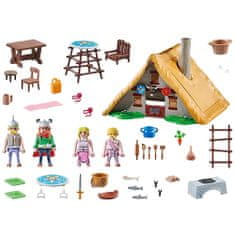 Playmobil Majestatixova chata , chata, náčelník a jeho žena, dvaja druhí | 110 dielikov | 70932
