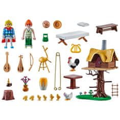 Playmobil Dom na strome , Asterix, Trubadix a jeho žena, 96 dielikov, 71016