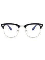 VeyRey okuliare blokujúce modré svetlo polorámové Gadson čierna
