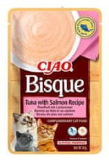 Chúru Cat CIAO Bisque Tuna with salmon Recipe 40g