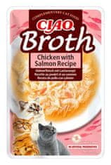 Chúru Cat CIAO Broth Chicken with Salmon Recipe 40g