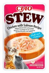 Chúru Cat CIAO Stew Chicken with Salmon Recipe 40g