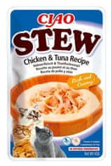Chúru Cat CIAO Stew Chicken&Tuna Recipe 40g