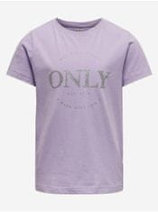 ONLY Svetlofialové dievčenské tričko ONLY Wendy 158-164