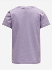 ONLY Svetlofialové dievčenské tričko ONLY Wendy 158-164