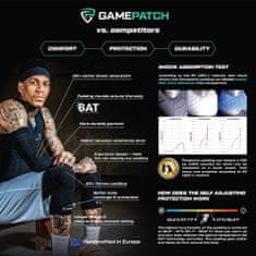GamePatch Obrázok legín Gamepatch 3/4 s náplnou na kolená, biela, XS