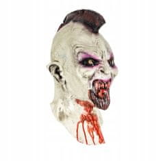 Korbi Billy Punk Zombie latexová maska, Irokéz, Halloween