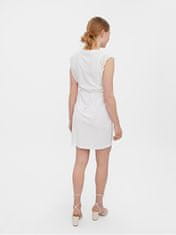 Vero Moda Dámske šaty VMHOLLYN Regular Fit 10265206 Snow White (Veľkosť L)