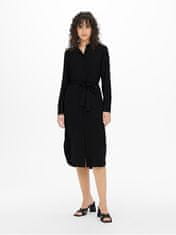 Jacqueline de Yong Dámske šaty JDYRACHEL Regular Fit 15267419 Black (Veľkosť L)
