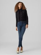 Vero Moda Dámska džínsová bunda VMLUNA 10279492 Black (Veľkosť L)