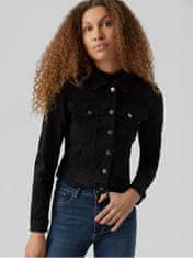 Vero Moda Dámska džínsová bunda VMLUNA 10279492 Black (Veľkosť L)