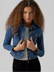 Vero Moda Dámska džínsová bunda VMLUNA 10279492 Medium Blue Denim (Veľkosť XS)