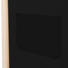 Petromila vidaXL 5-panelový paraván čierny 200x170x4 cm látkový