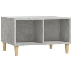 shumee Konferenčný stolík betónový sivý 60x50x36,5 cm spracované drevo