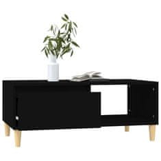 Vidaxl Konferenčný stolík čierny 90x50x36,5 cm spracované drevo