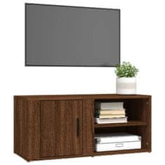 shumee TV skrinky 2 ks hnedý dub 80x31,5x36 cm spracované drevo