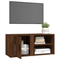 shumee TV skrinky 2 ks hnedý dub 80x31,5x36 cm spracované drevo