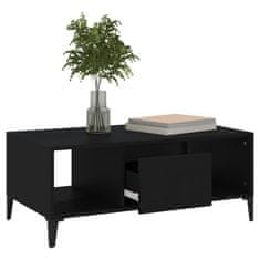 shumee Konferenčný stolík čierny 90x50x36,5 cm spracované drevo