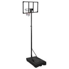 shumee Basketbalový stojan priehľadný 235-305 cm polykarbonát
