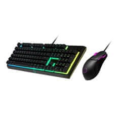 Cooler Master MS110, herný set klávesnice a myši, RGB LED, CZ layout, čierna