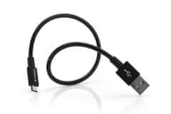 VERBATIM Micro USB kábel 30cm, SYNC + CHARGE čierny