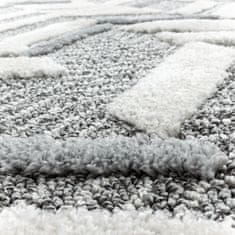 Ayyildiz Kusový koberec Pisa 4705 Grey kruh 80x80 (priemer) kruh
