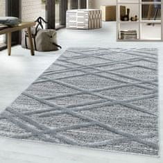 Ayyildiz Kusový koberec Pisa 4706 Grey 80x150