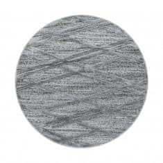 Ayyildiz Kusový koberec Pisa 4706 Grey kruh 80x80 (priemer) kruh