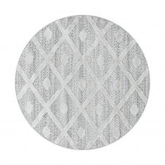Ayyildiz Kusový koberec Pisa 4707 Grey kruh 80x80 (priemer) kruh