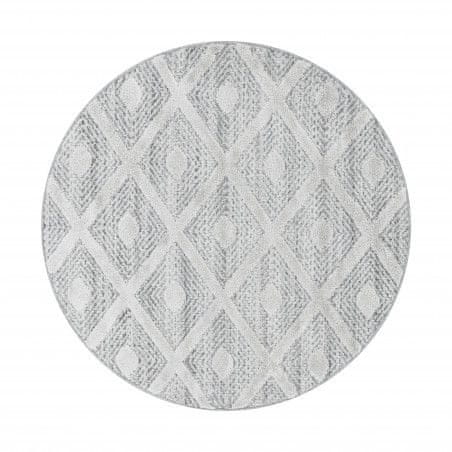 Ayyildiz Kusový koberec Pisa 4707 Grey kruh