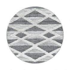 Ayyildiz Kusový koberec Pisa 4709 Grey kruh 80x80 (priemer) kruh
