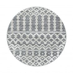 Ayyildiz Kusový koberec Pisa 4710 Grey kruh 80x80 (priemer) kruh