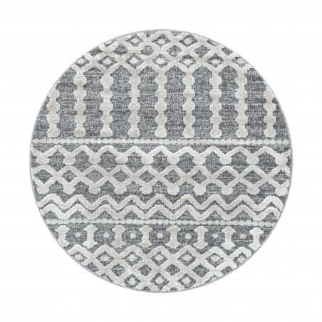Ayyildiz Kusový koberec Pisa 4710 Grey kruh