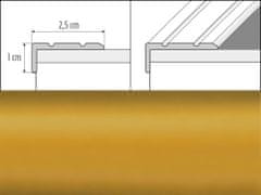 Effector Prechodové lišty A31 - SAMOLEPIACE šírka 2,5 x výška 1 x dĺžka 90 cm - zlatá
