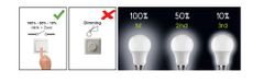 Diolamp SMD LED žiarovka matná Ball P45 7W/230V/E27/3000K/500Lm/230°/Step Dim