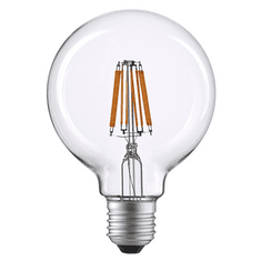 Diolamp Retro LED Globe Filament žiarovka číra G95 6W/230V/E27/2700K/690Lm/360°/DIM