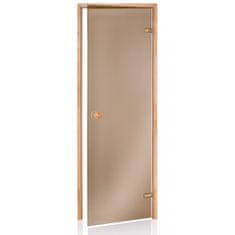 saunové dvere Scan 7x19 bronz