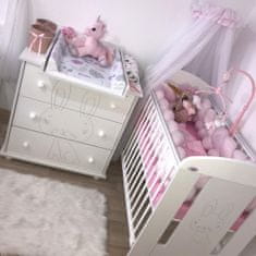 NEW BABY Detská postieľka New Baby Králiček štandard biela 