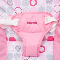 Baby Mix Multifunkčné hojdacie lehátko pre miminko Baby Mix ružovo-biele 