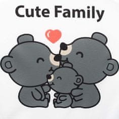 NEW BABY Detské kreslo z Minky New Baby Cute Family sivé 