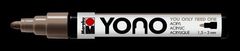 Marabu YONO akrylový popisovač 1,5-3 mm - pastelovo šedý