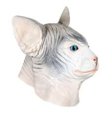 Korbi Profesionálna latexová maska Cat, mačacia hlava